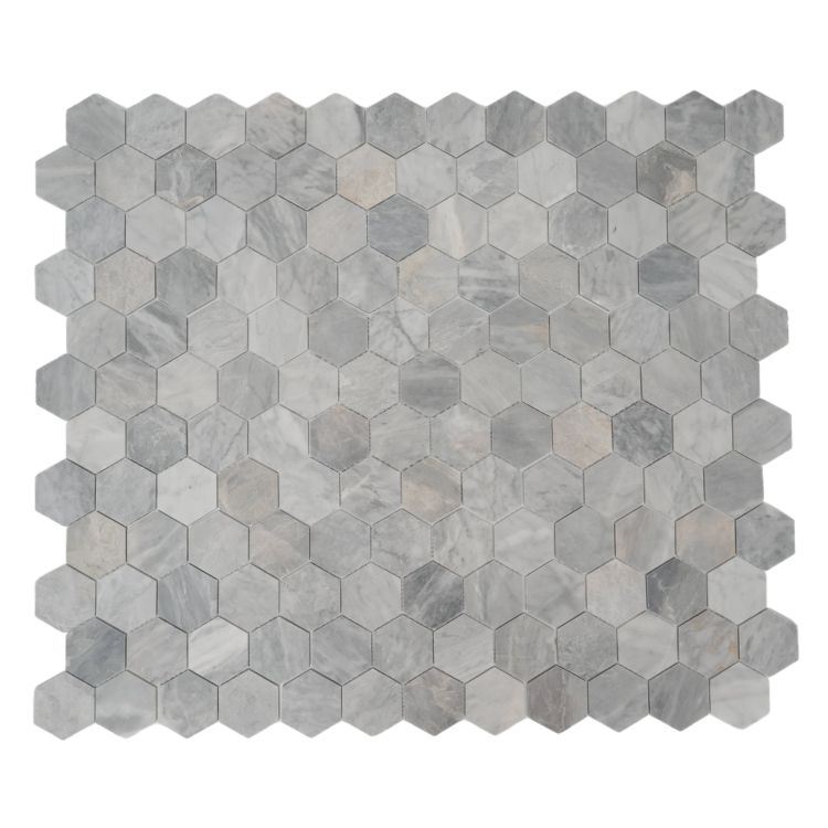 Hexagon Italian Grey Honed 3 x 3 10.25 x 11.75